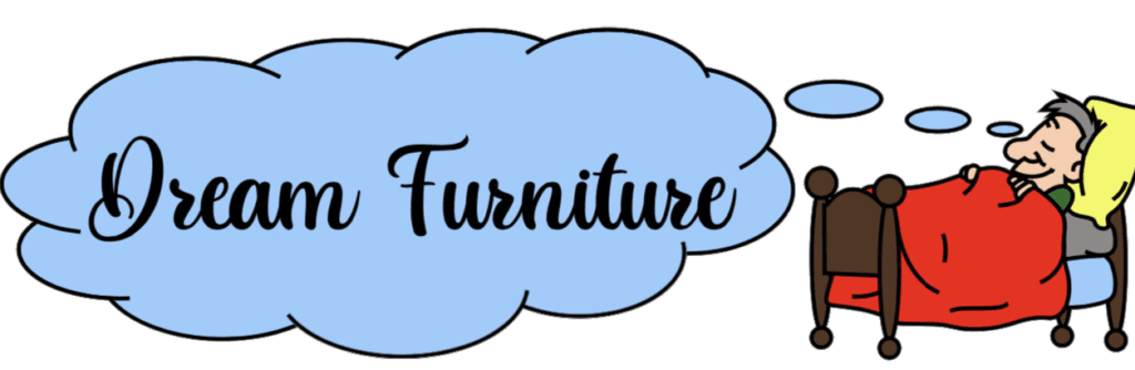 A blue cloud with the word furniture written in it.