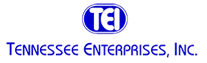 A blue and black logo for the enterprise